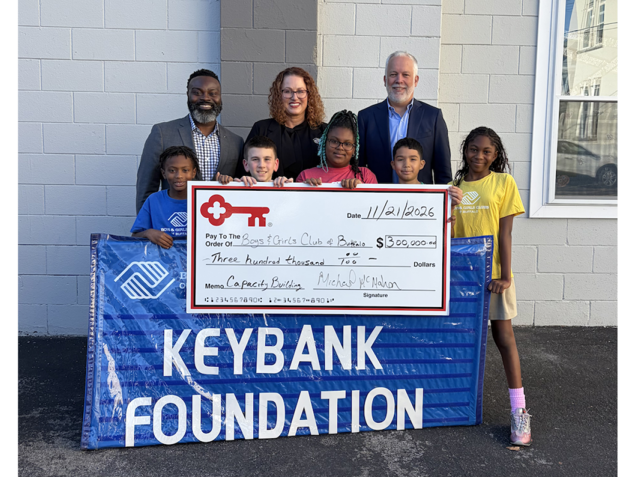 KeyBank Foundation presentation with students