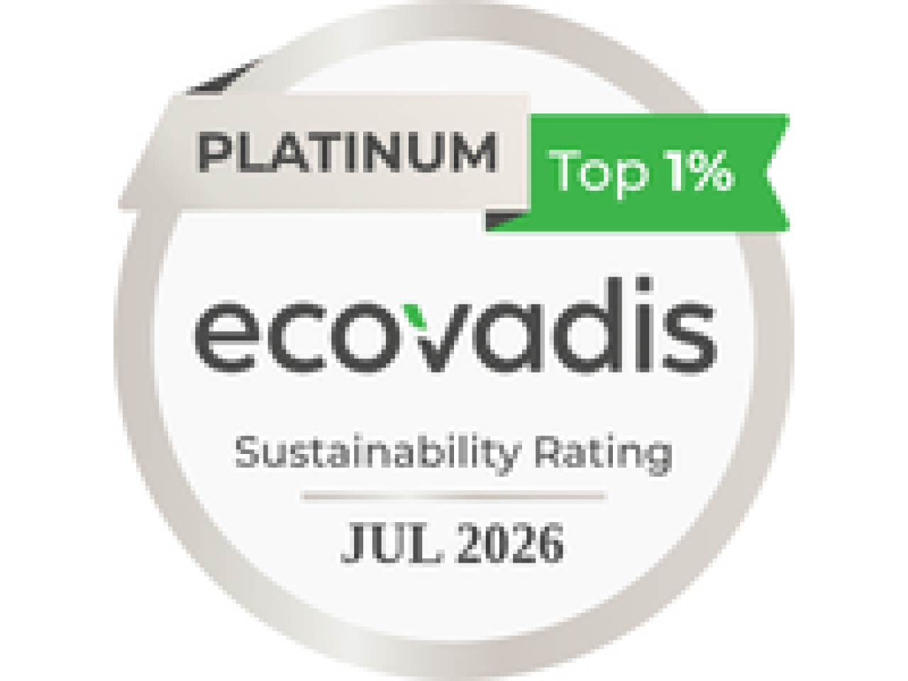 Platinum ecovadis Sustainability logo