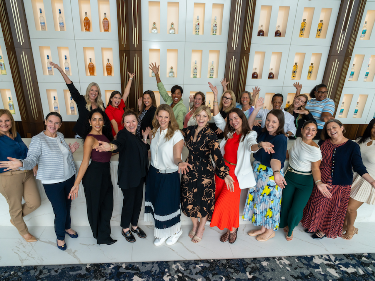 group of women celebrating