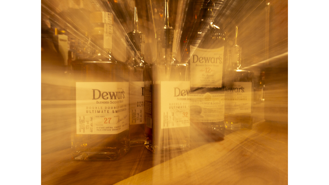 Dewar's bottles