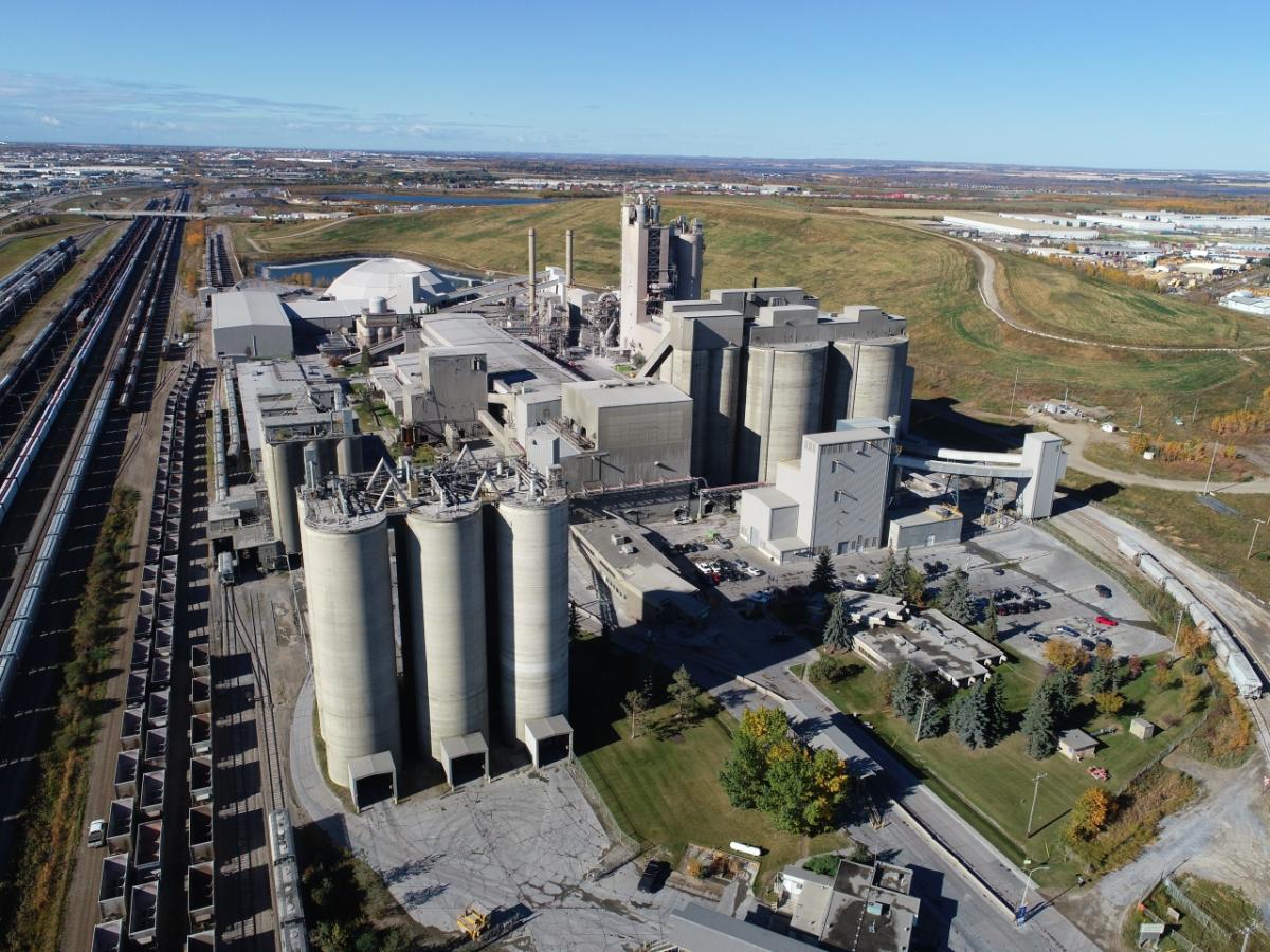 aerial photograph of Edmonton plant