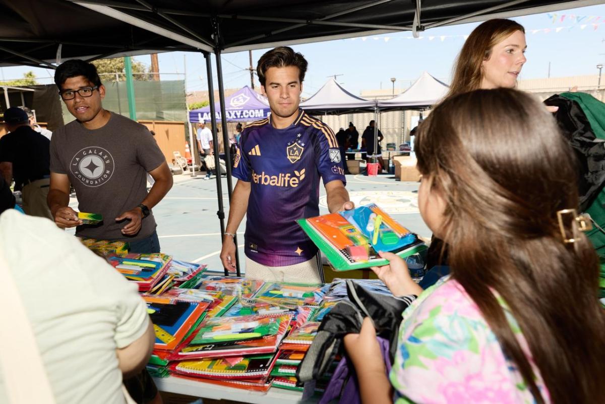 LA Galaxy had ongoing community support through back-to-school drives.