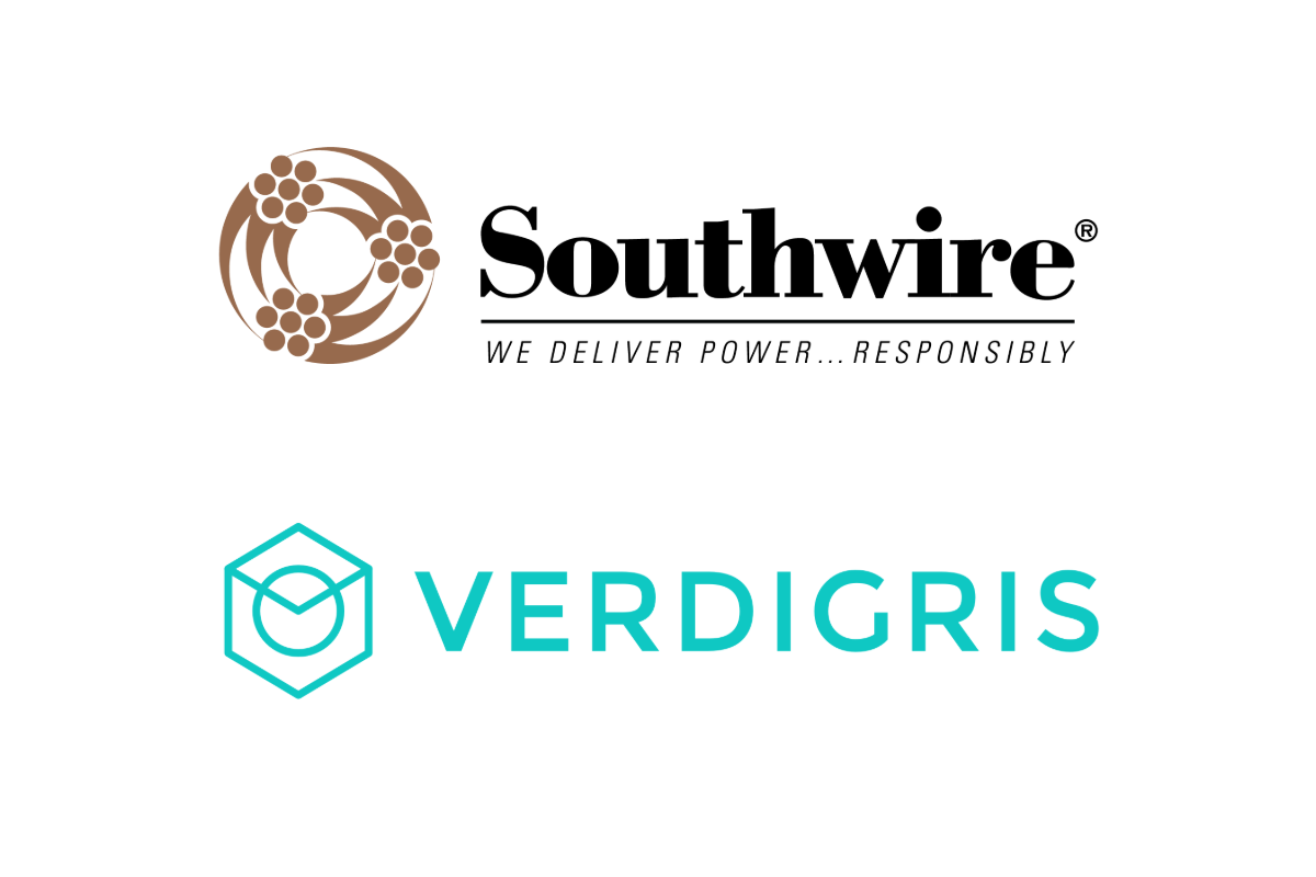 Logo lockup of Southwire and Verdigris