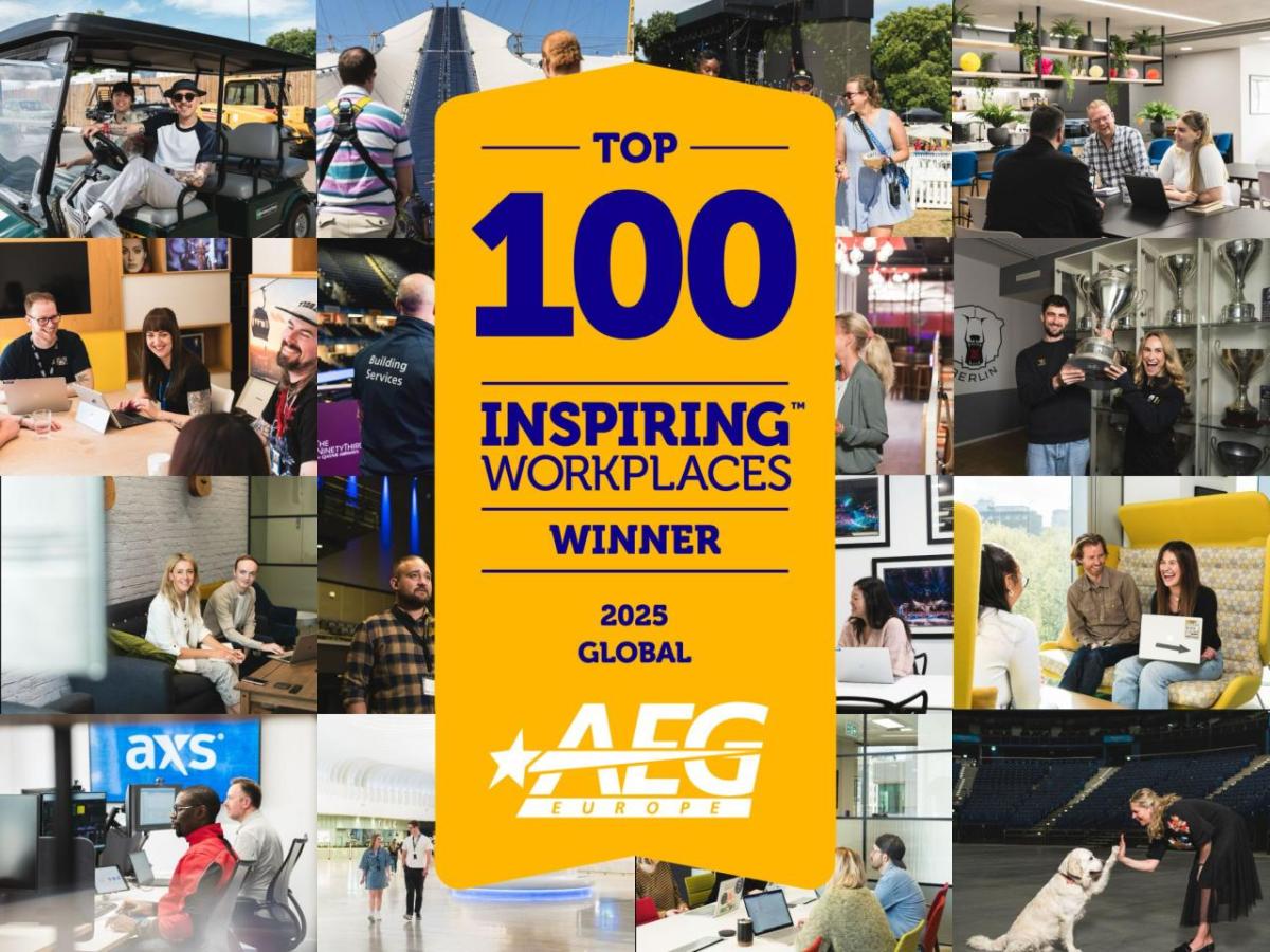 AEG Europe has been named among 2025 Global Top 100 Inspiring Workplaces.