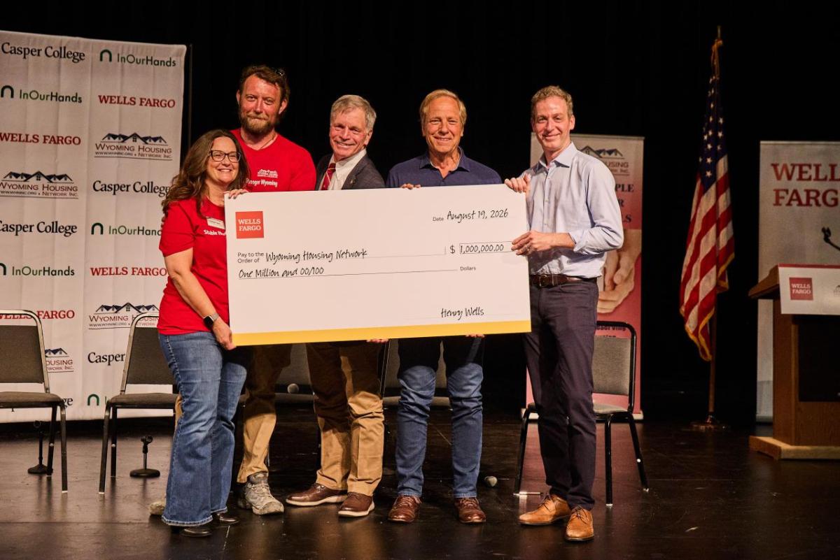 A $1 million Wells Fargo grant to Wyoming Housing Network to support the Goodwill Landing Housing Innovation Project is helping to pioneering affordable housing development designed to expand housing supply, strengthen workforce development, and create a scalable model for communities across Wyoming.