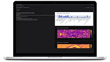 computer screen with graphs