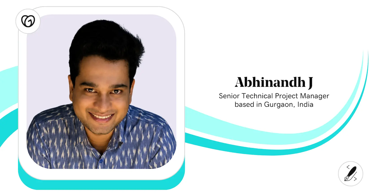 Abhinandh J, Senior Technical Project Manager, GoDaddy