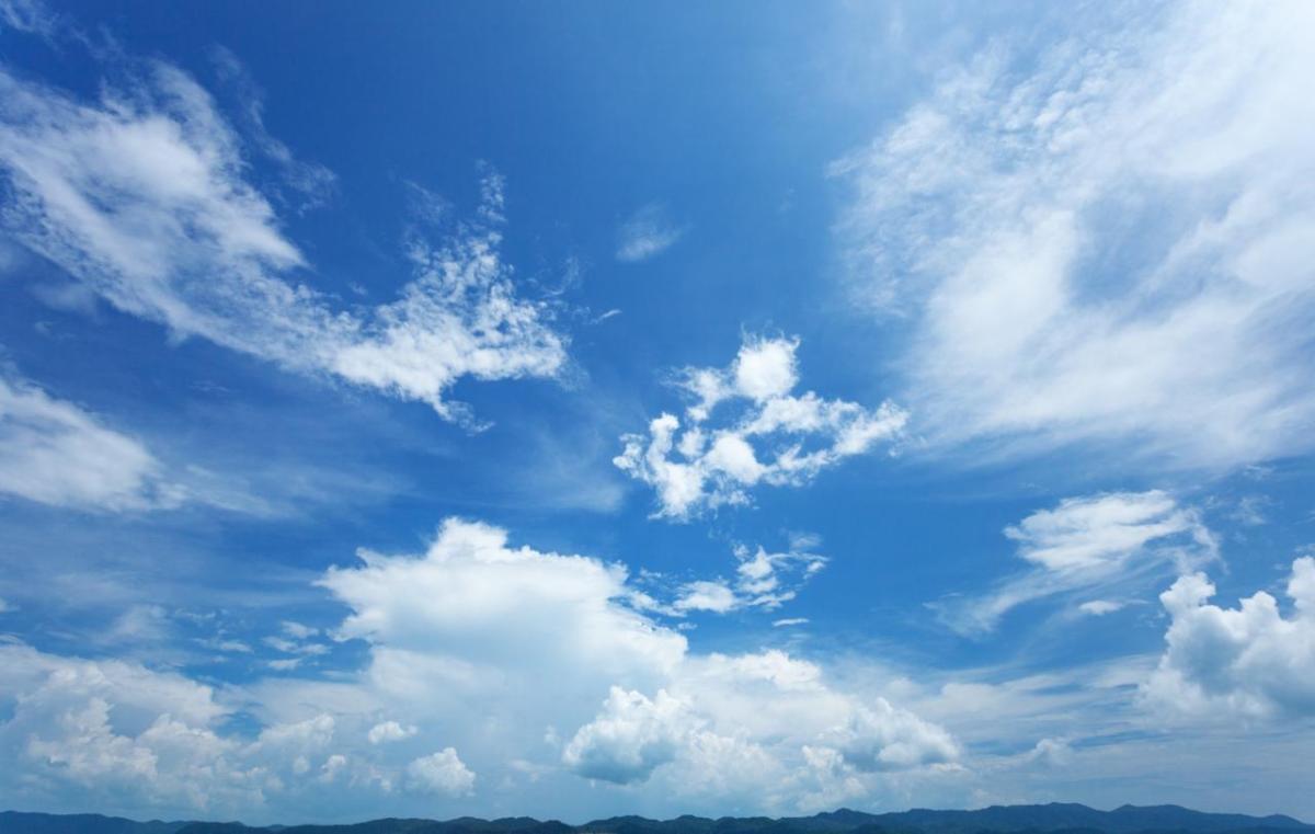 Blue sky with clouds
