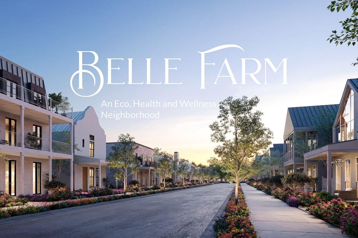 Belle Farm - main street rendering
