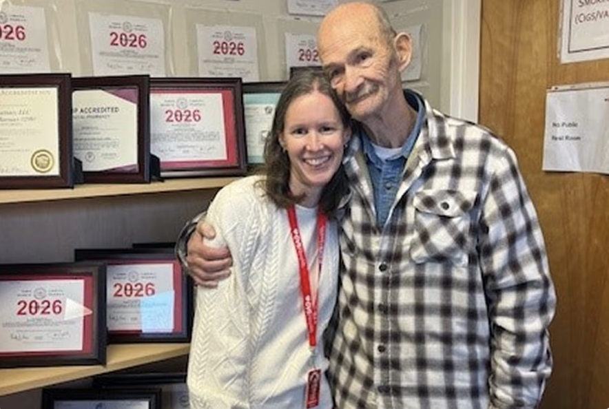 Bill and his CVS Specialty pharmacist, Amy Guard.