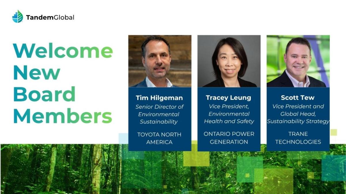 Tandem Global Announces New Board Members and Honors Outgoing Directors