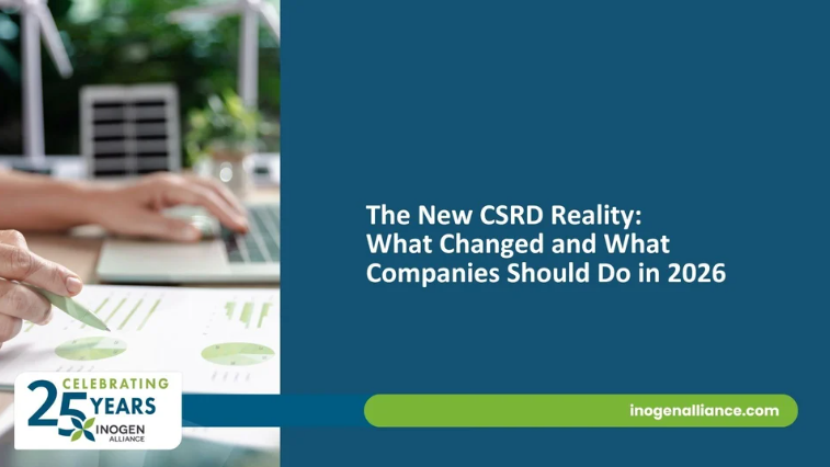 Banner with blog title text and photo of someone working at a desk