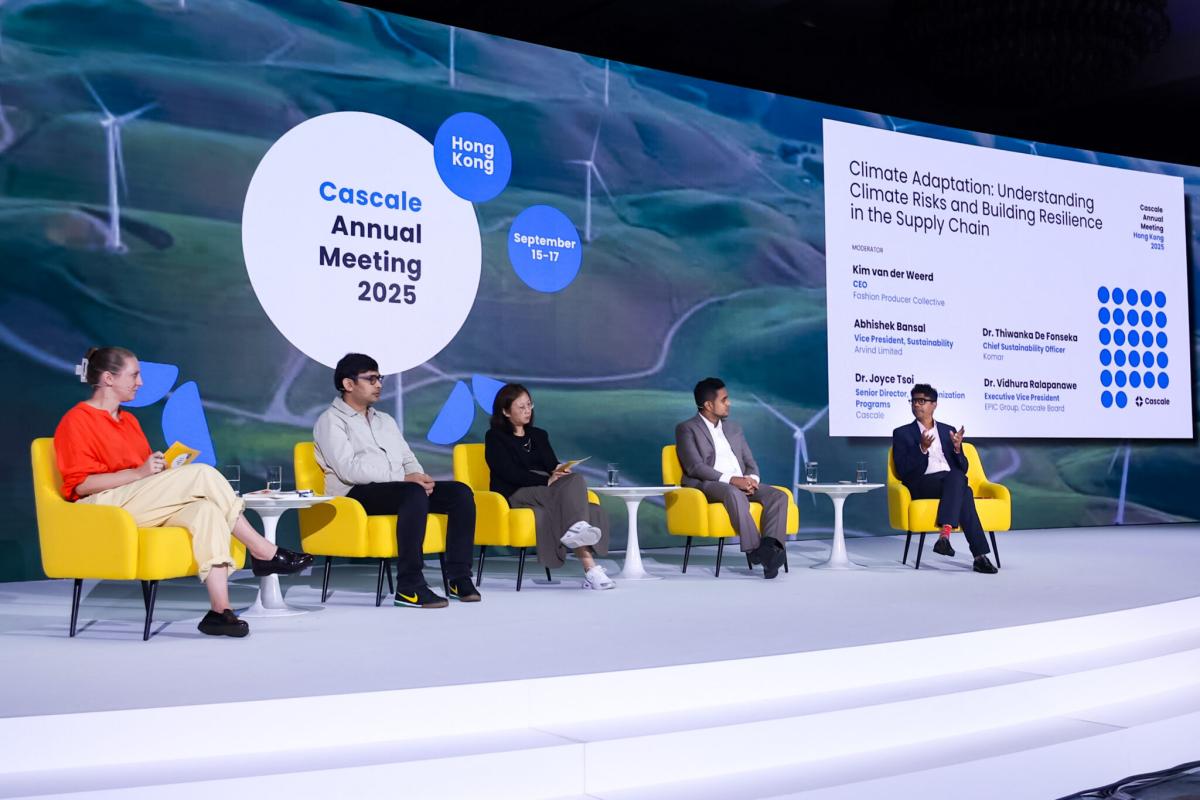 On stage at the 2025 Cascale Annual Meeting