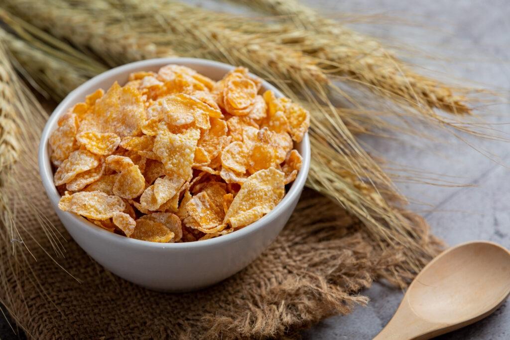 A bowl of cereal.