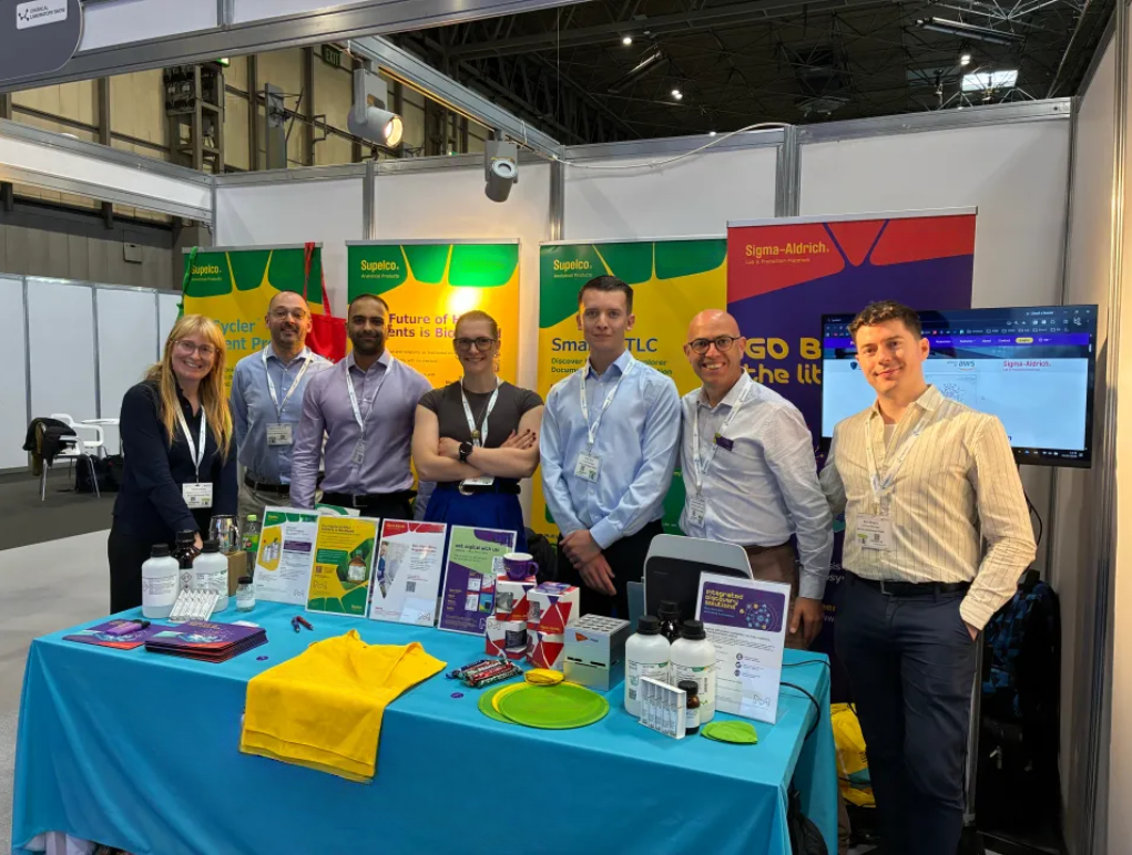 MilliporeSigma employees at CHEMUK booth