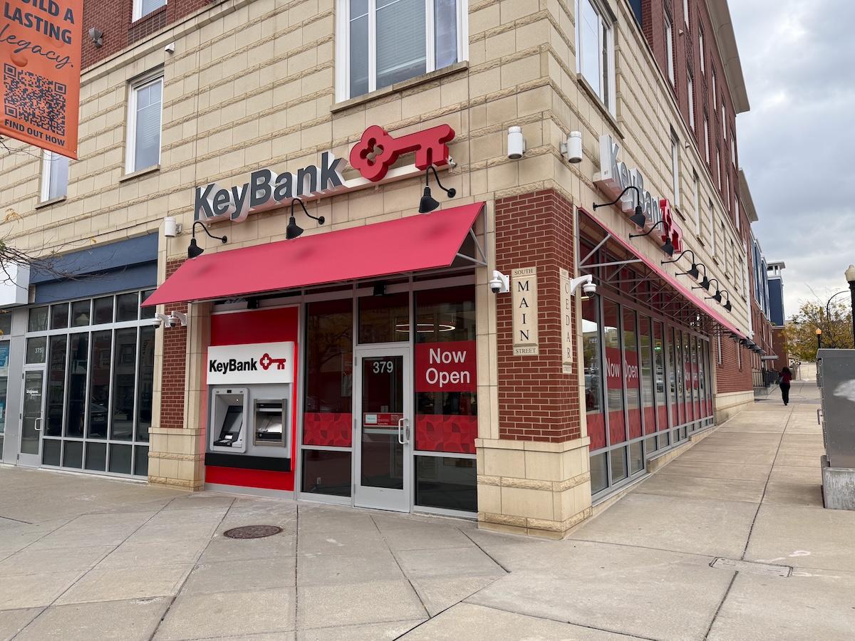 KeyBank Akron branch.