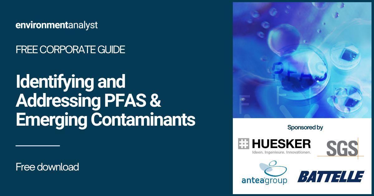 Environment Analyst guide title, with contributing company logos in the lower right-hand corner.