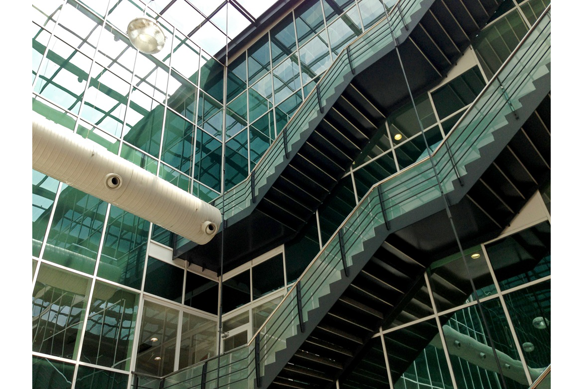 Stairways in a business center