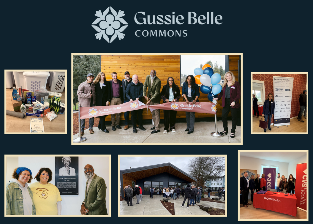 Gussie Belle Commons photo montage from the opening.