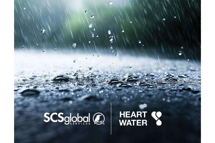 Logos for SCS Global Services and Heart Water