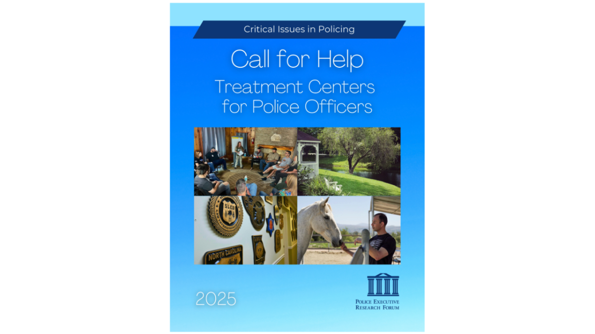 call for help treatment centers for police flyer by Motorola Solutions Foundation 