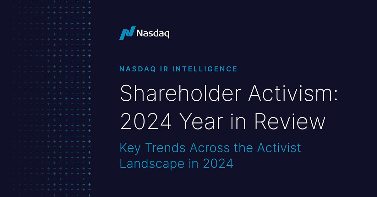 "Shareholder Activism: 2024 Year in Review"