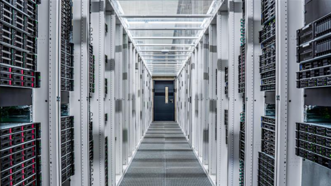 Interior of data center