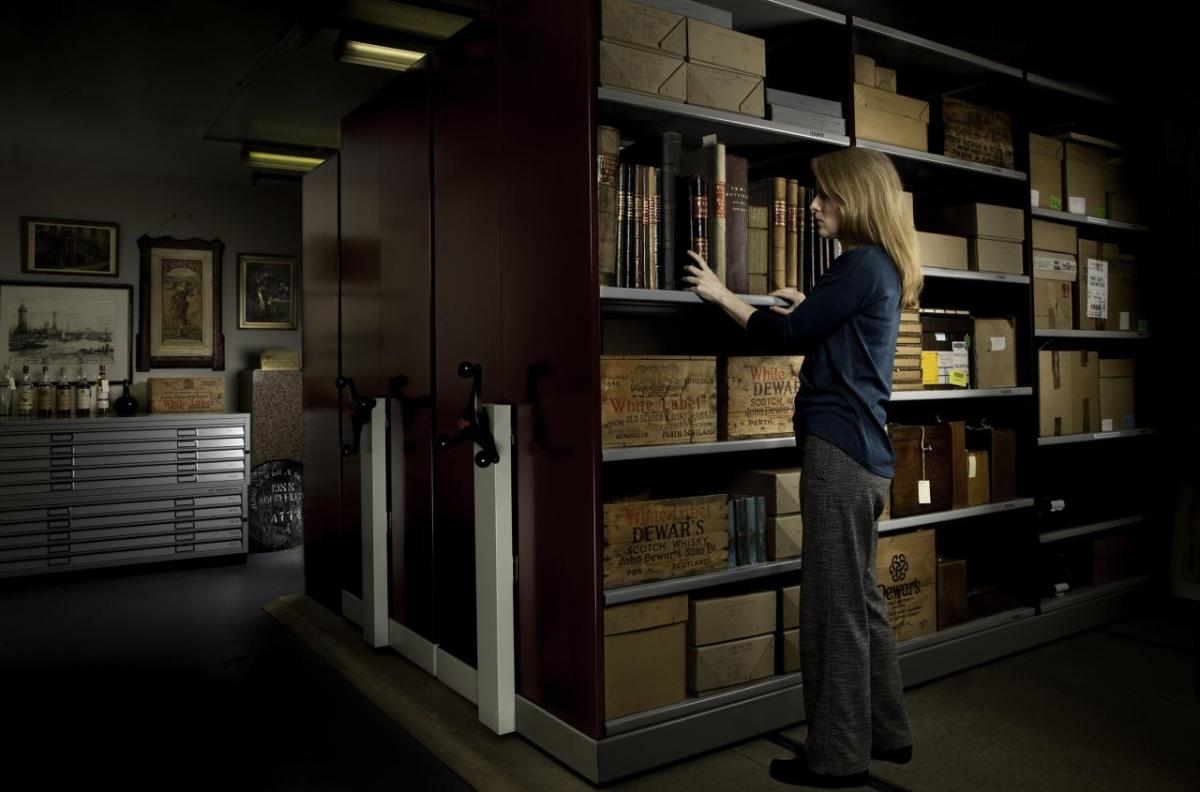 Jacqui Seargeant in the archives