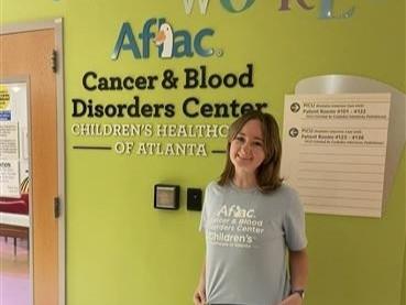 Kathie Rutherford at the Aflac Cancer & Blood Disorders Center.