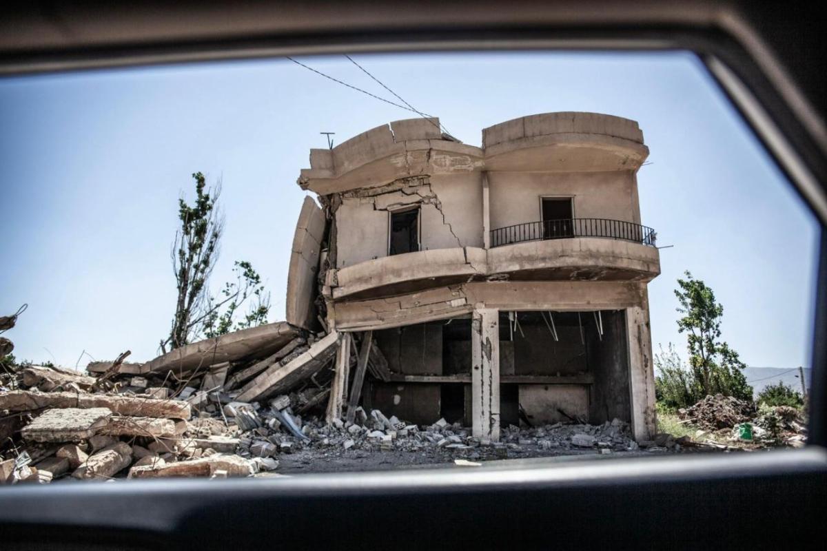 A bombed building in the Baalbek-Hermel area of Lebanon, 15 May 2025. © Elisa Bernal Arellano for Action Against Hunger 