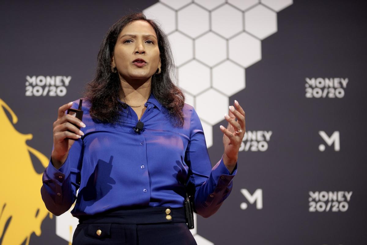 Kiki speaking at Money 20/20.
