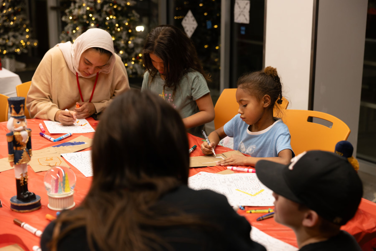 Volunteers shown at the Ronald McDonald House