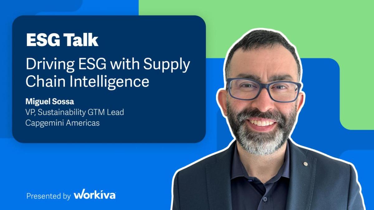 ESG Talk: Driving ESG with Supply Chain Intelligence.