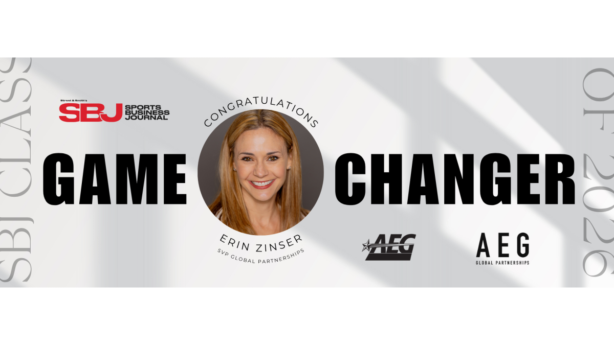Erin Zinser Named to Sports Business Journal's Game Changers Class of 2026 
