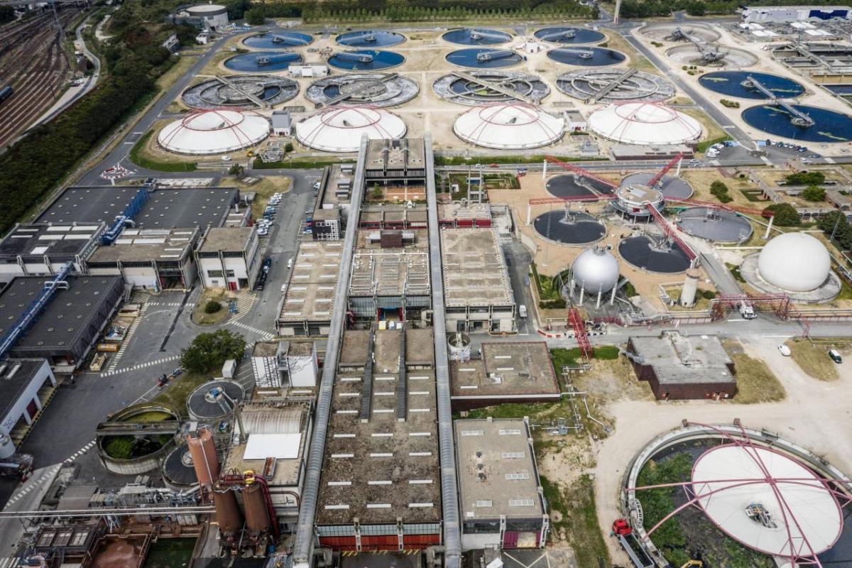 Valenton wastewater treatment plant in Paris, France