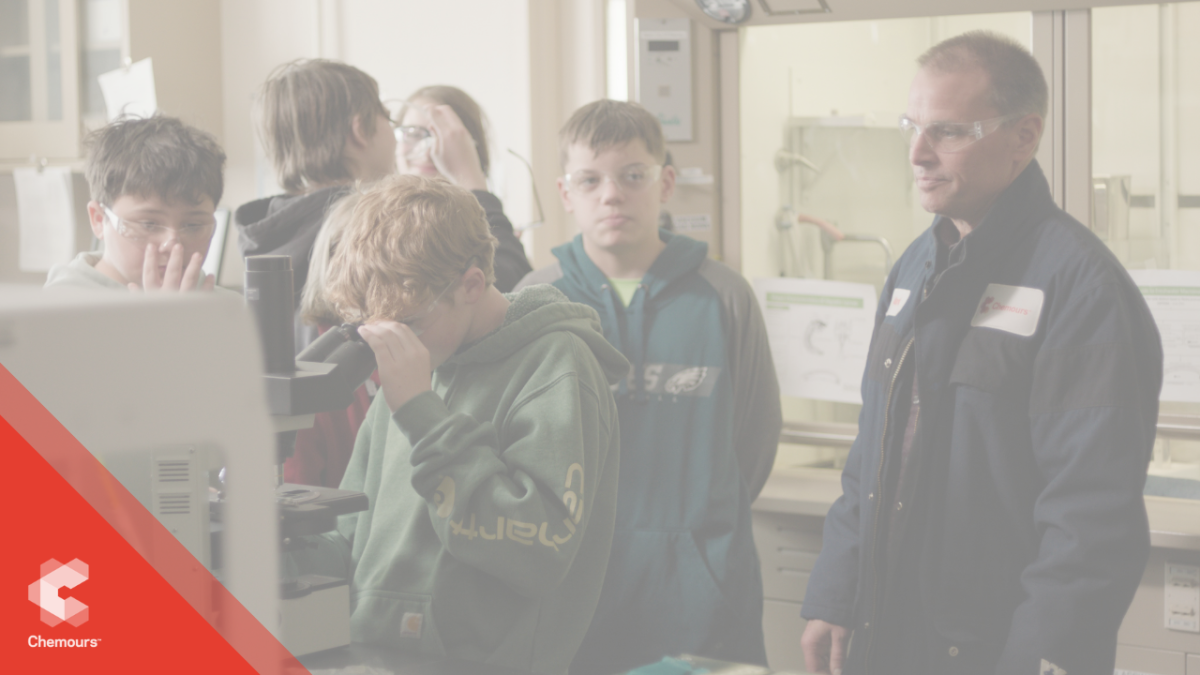 Students in a lab with their instructor