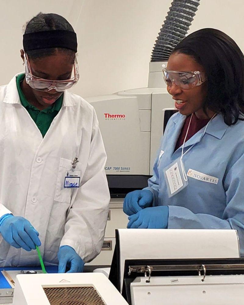 Students in the lab