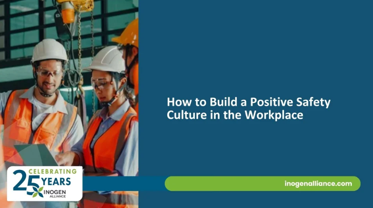 Safety workers in PPE looking at a laptop screen. Half of the header image shows the blog title.