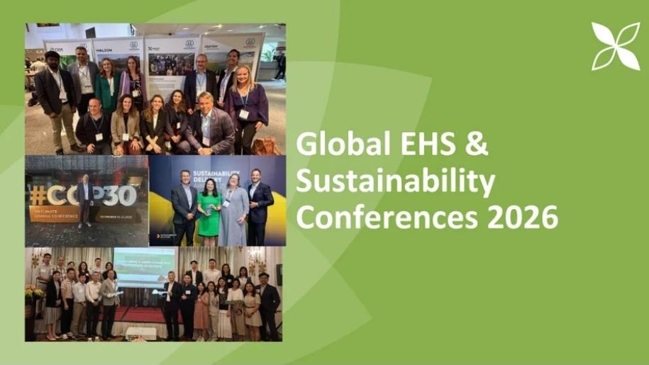 Banner with title text and group photos from events