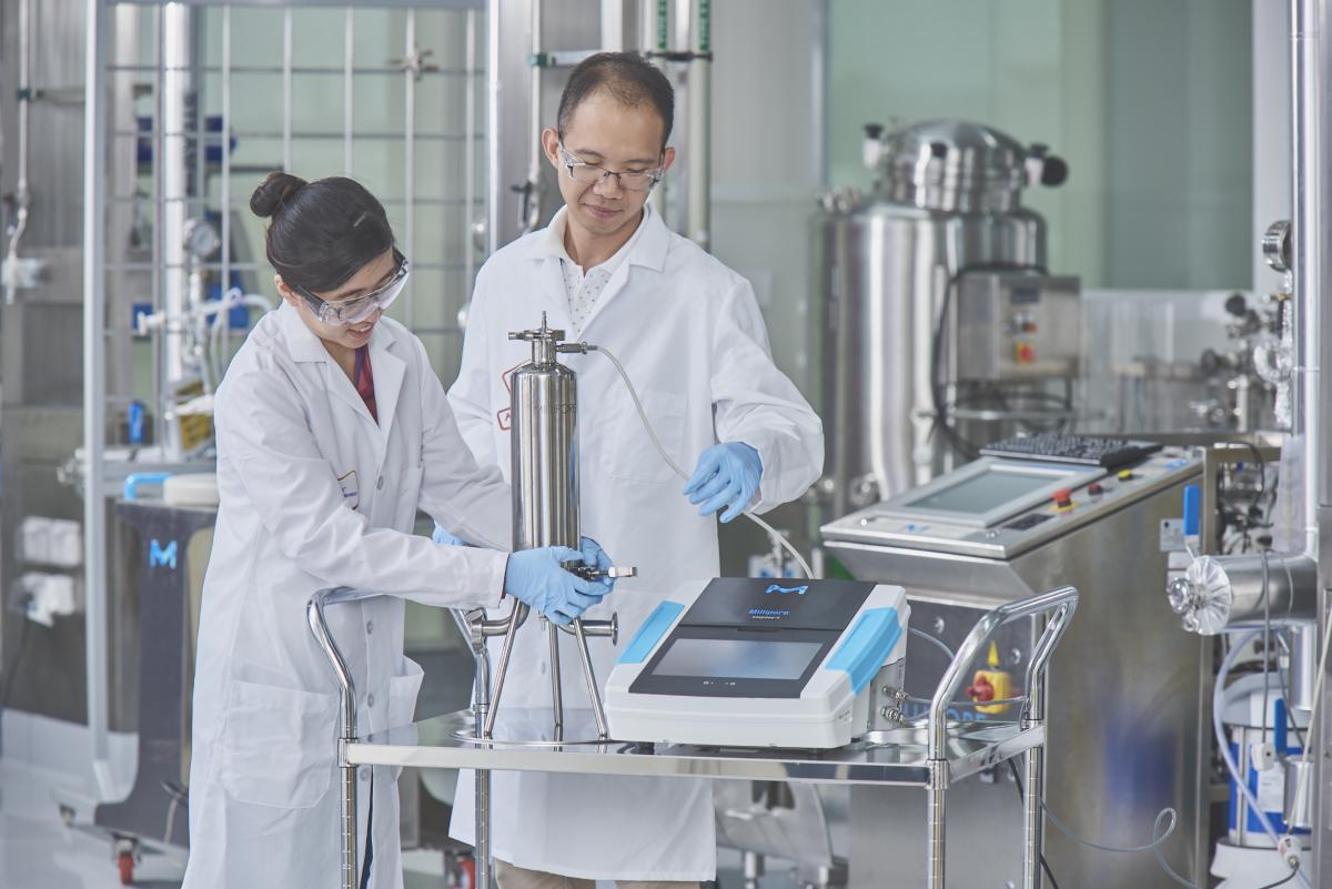 Scientists using MilliporeSigma technology