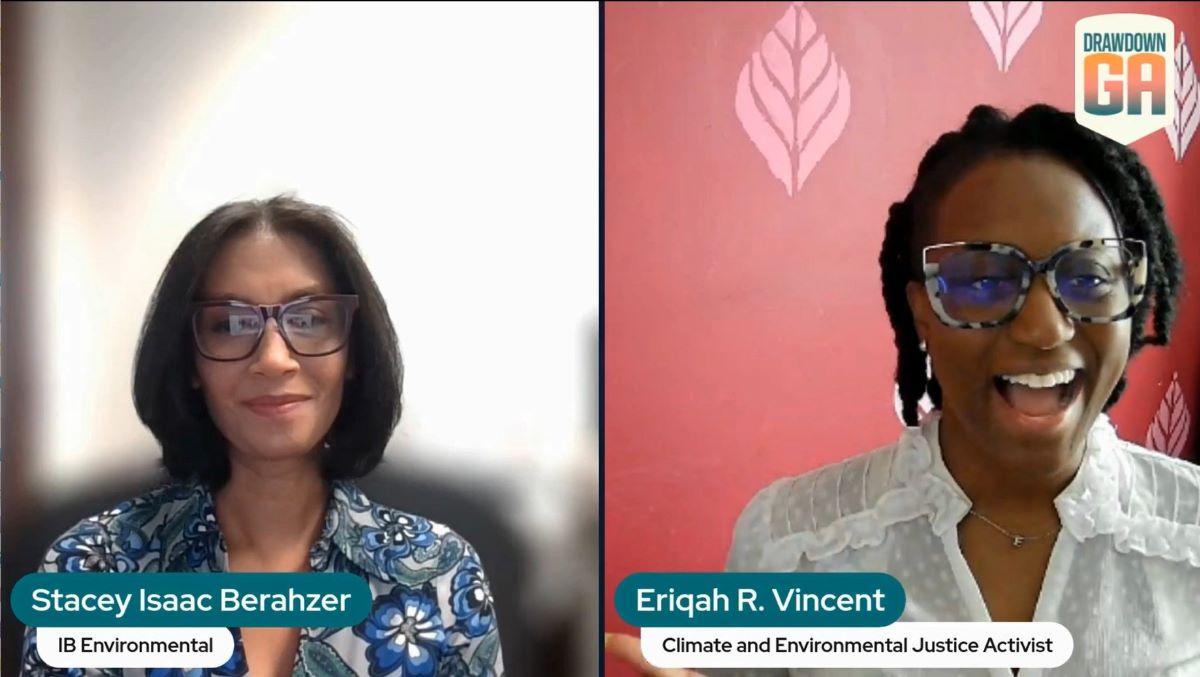 Stacey Berahzer and Eriqah Vincent in Climate Digest Interview
