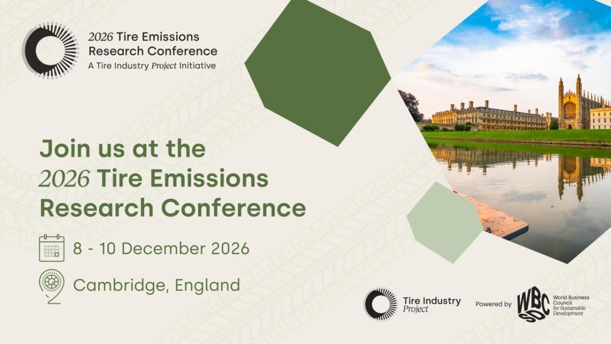 2026 Tire Emissions Research Conference banner