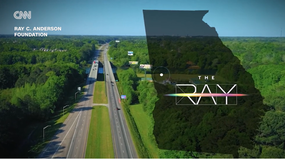 Photo of The Ray highway with logo