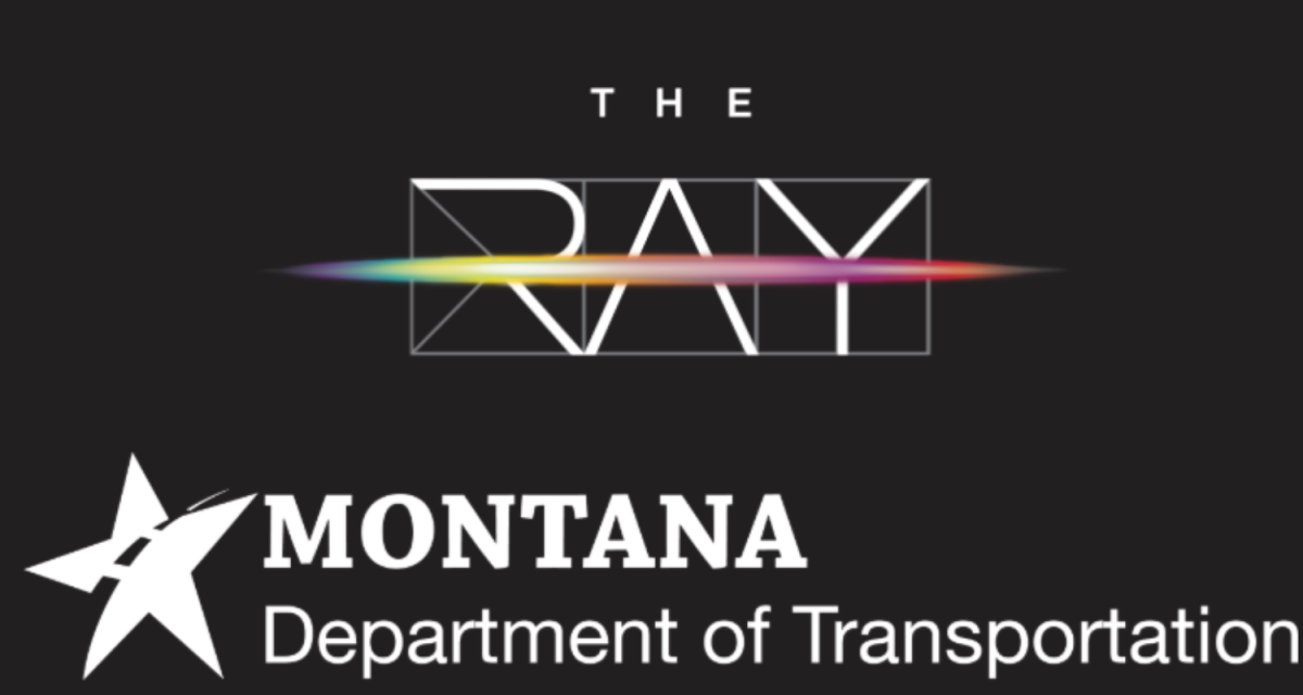 Logos for The Ray and Montana Department of Transportation