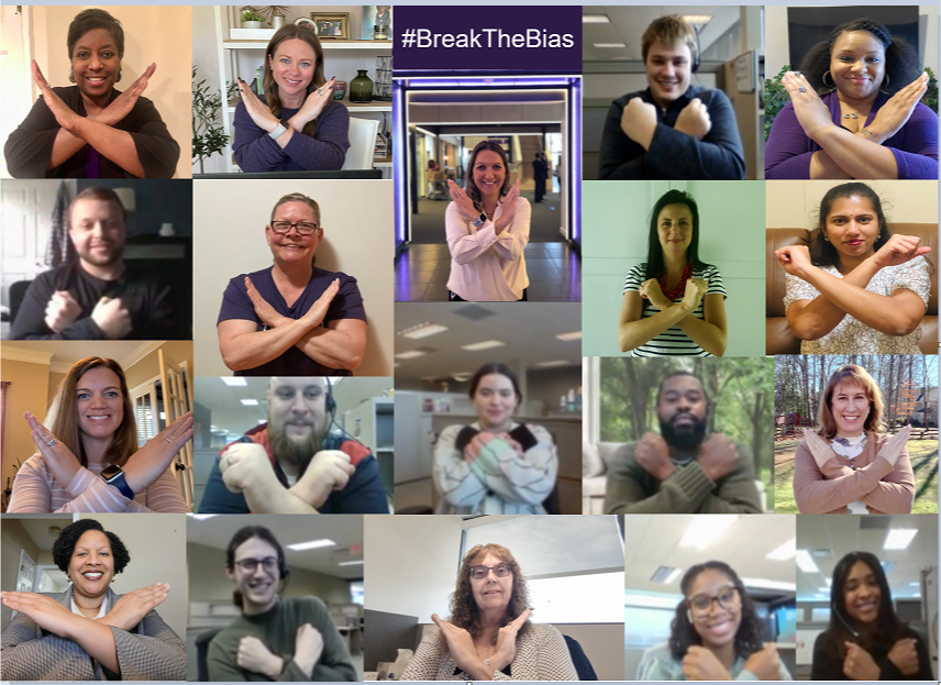 grid images of Truist employees