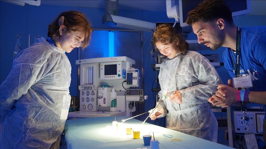 Students at the Medtronic Spark event in Turkey