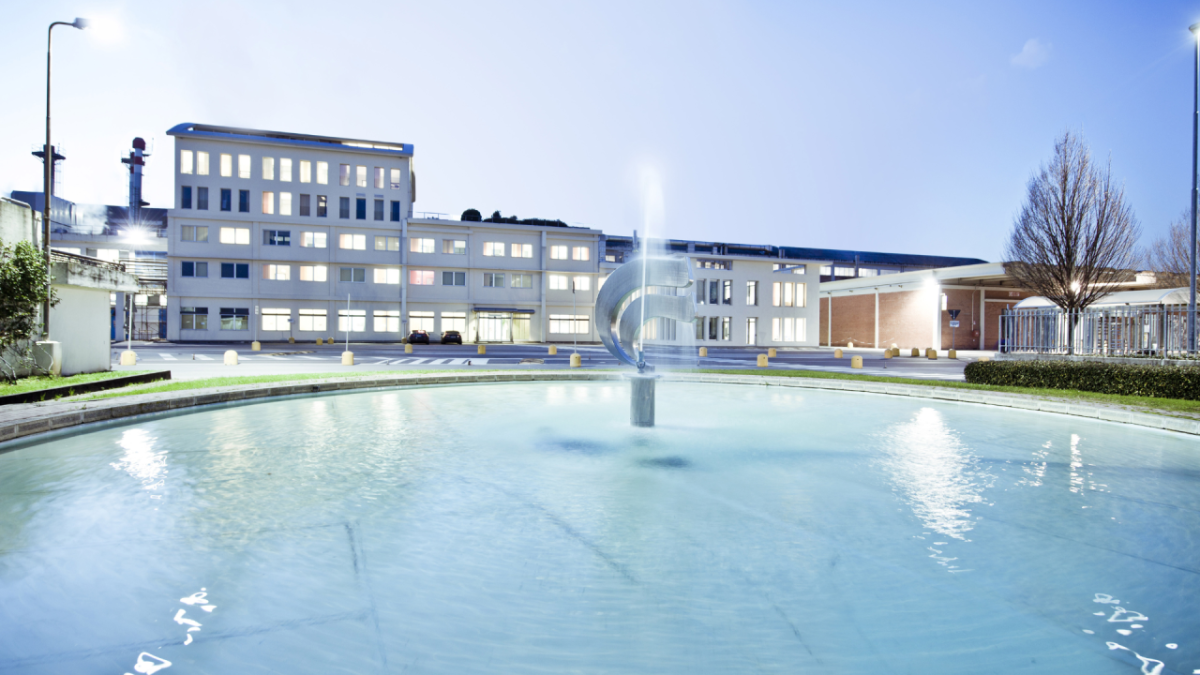 Fountain outside building