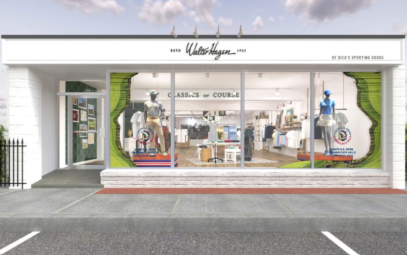 Walter Hagen Pop Up storefront.