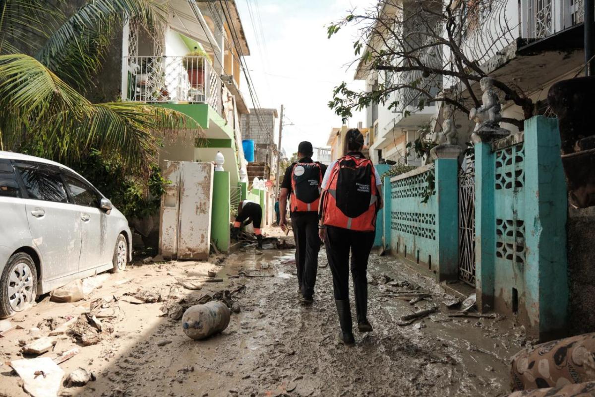 On November 1, 2025 Direct Relief’s emergency team is on the ground in Jamaica, assessing damage and delivering critical medical aid in Catherine Hall, one of the areas hardest hit by Hurricane Melissa in Montego Bay.   (Photos by Manuel Velez for Direct Relief)