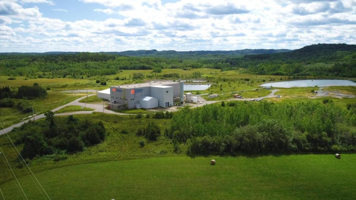 birds eye view of refinery